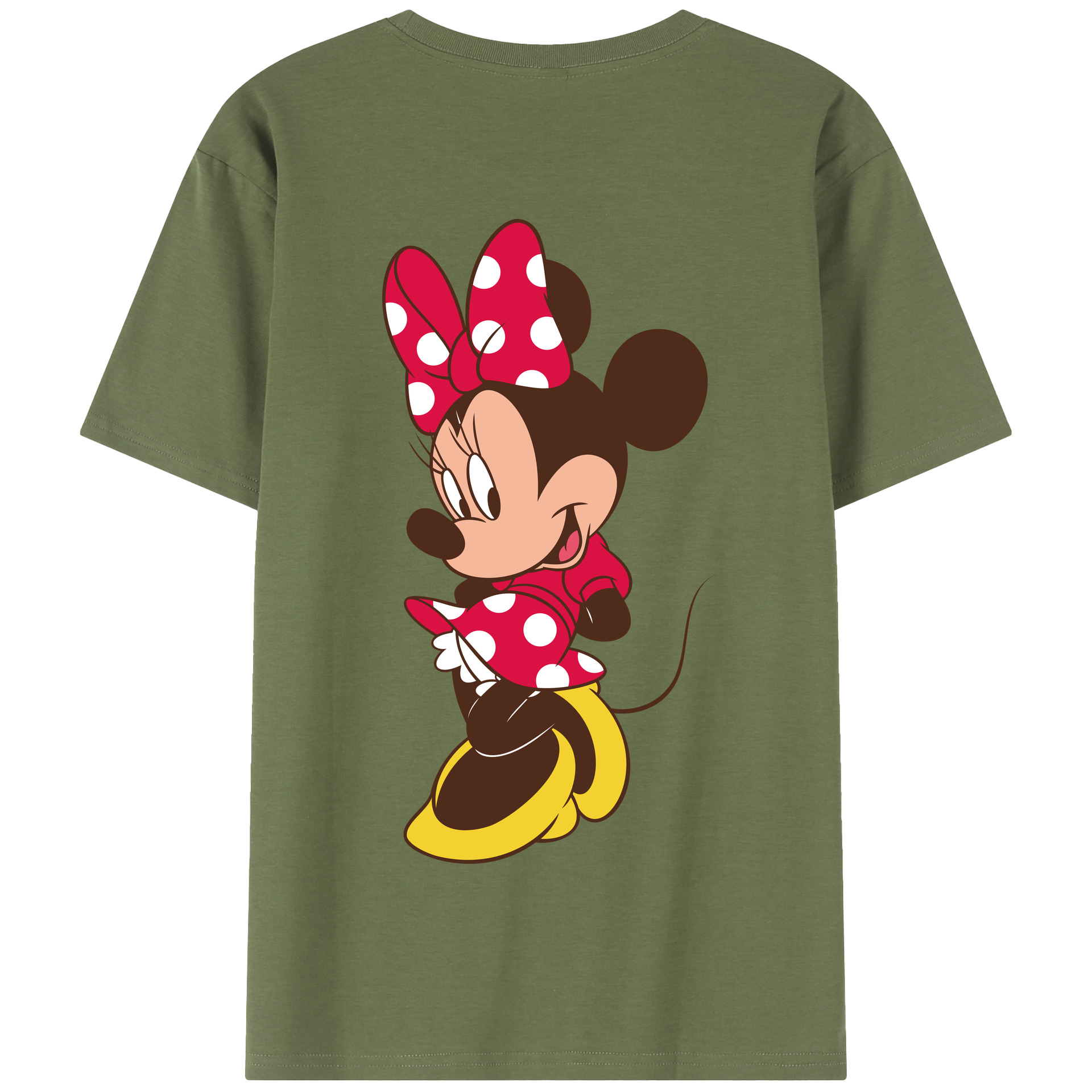 （画像用） ミッキーマウス Mickey Mouse 綿100％半袖Tシャツ（背面プリント）